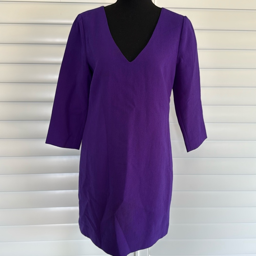J.Crew purple shift dress‎ sz 2